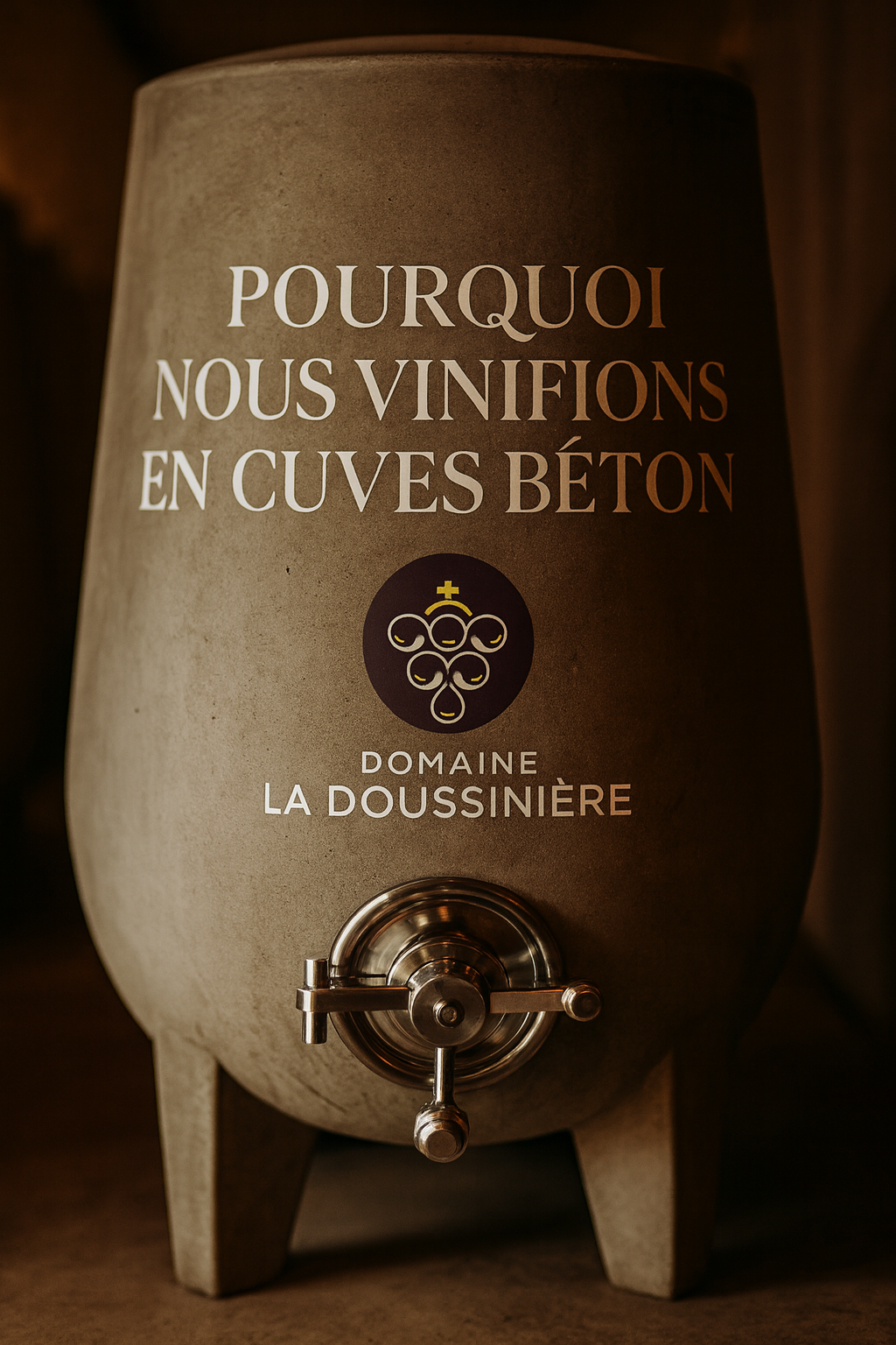 Pourquoi nous vinifions en cuves béton ?